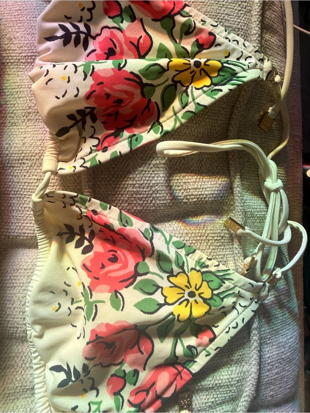Tory Burch Beautiful Floral String Bikini Set
